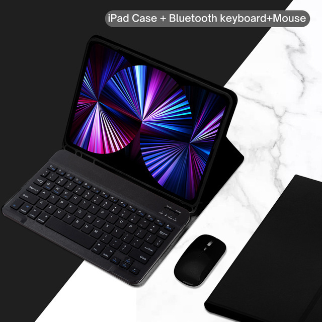 iPad11 2025 Bluetoothキーボード Air 11 保護ケース 10.9/9.7/10.2/Pro11 ペンホルダー付きケース|undefined