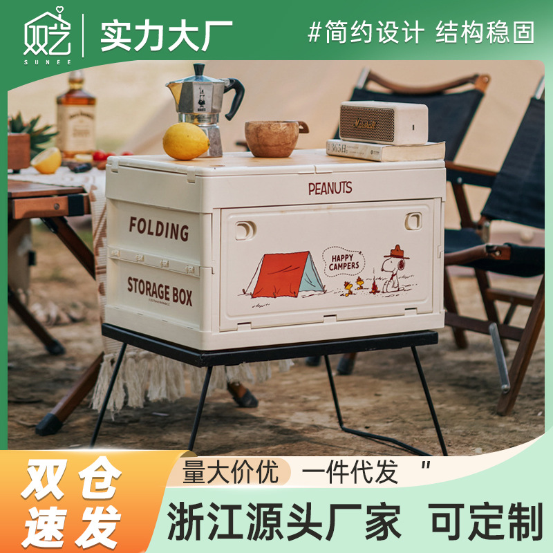 Universal capacious storage box for camping for auto