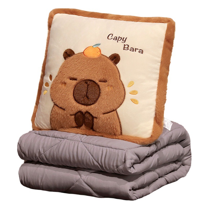 Nuevo Capibara almohada cojín 2 - en - 1 sofá cintura contra la cabecera de la cama respaldo de la oficina siesta