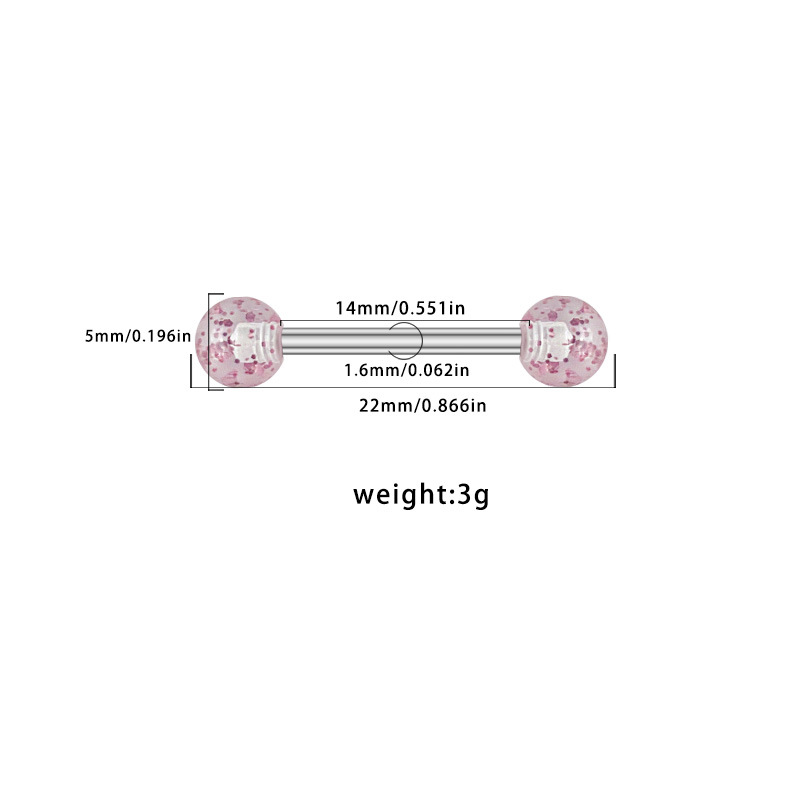 Gebai European And American Cross-border Series Set: Heart-shaped Pink Zircon Breast Ring, Niche Aesthetic Piercing_voghion.com