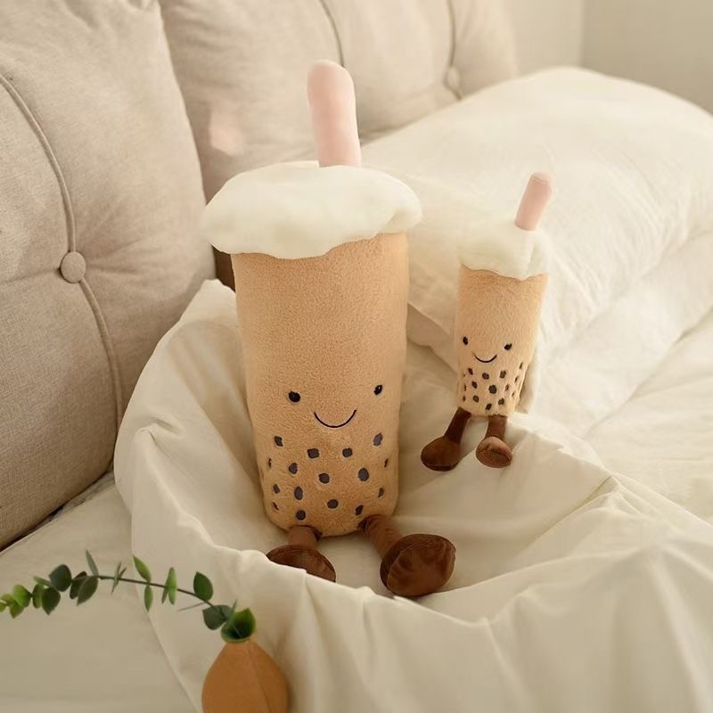 Nordic Fun and Creative Milk Tea Plush Toys, Cute Pillows, Dolls, Gifts for Men and Women, Wedding Throw Dolls, Wholesale