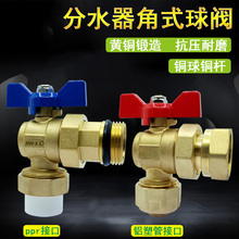 地暖分水器阀门铝塑管2025×1寸角阀PPR管进回水球阀内丝外丝活接