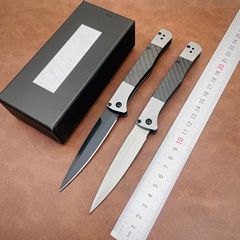 跨境热销蝴蝶4170BK铝合金折叠刀碳纤户外便携口袋多功能折刀小刀
