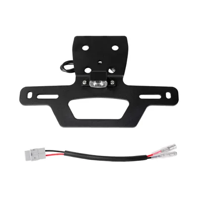 Suitable for Kawasaki Zx4R Zx25Rr Hidden License Plate Holder Short Tail Modified Motorcycle Rear License Plate Holder Accessories (License plate holder/license plate holder) - hidden-zx4r-license-plate-holder-black