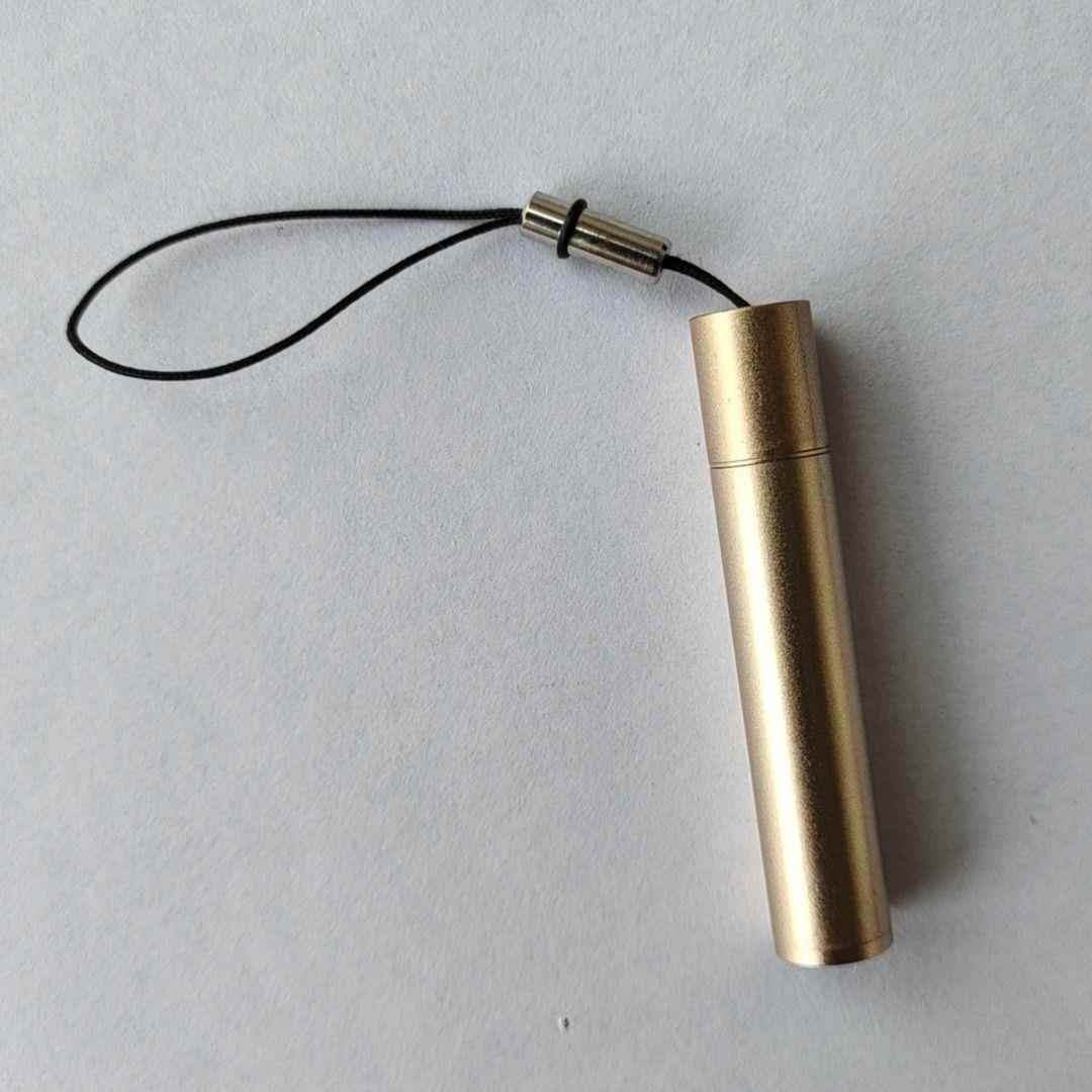 전자담배 라이터 [업그레이드된 분실방지 - 끈과 뚜껑 포함] 샴페인 골드