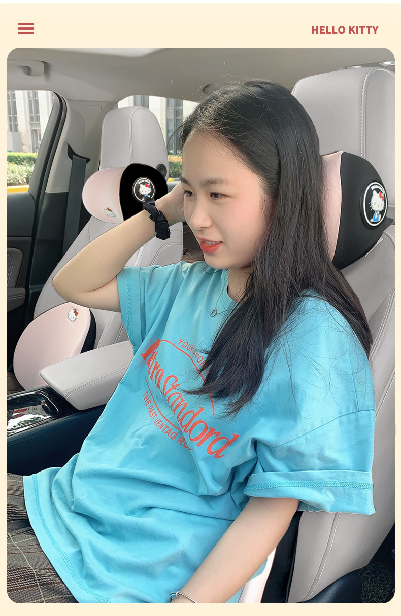 Kitty car headrest neck pillow car headrest Car Seat Headrest new cute girl car pillow