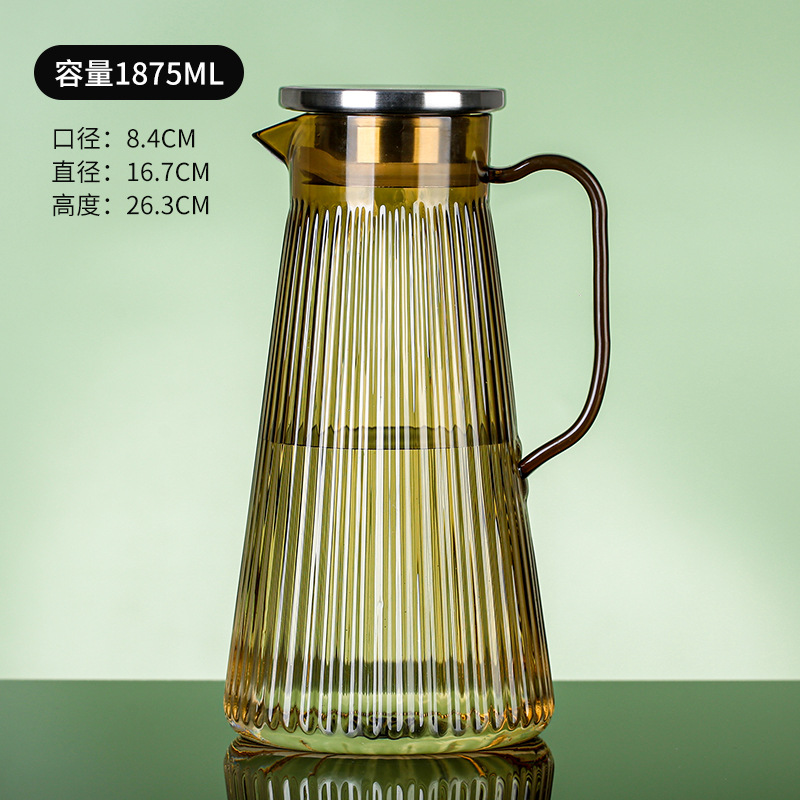 Pot acrílico jar de jugo de plástico cerveza de restaurante jar de agua resistente a altas temperaturas jar de agua fría resistente a caídas tetera de frutas