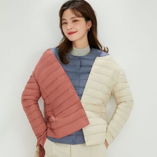 Down Jacket Women's Lightweight 2025 New Autumn and Winter Short Warm down Liner Women's Round Neck Ultra-Light Jacket