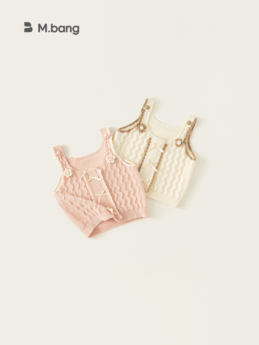 Yubao ropa infantil chaleco de tejedor para niños chaleco de primavera para niñas chaleco de primavera para niñas ropa de primavera suéter