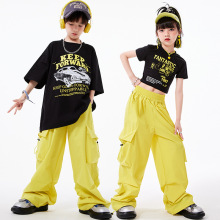 女童爵士舞服装嘻哈潮服儿童街舞演出服套装jazz少儿服装潮酷衣服