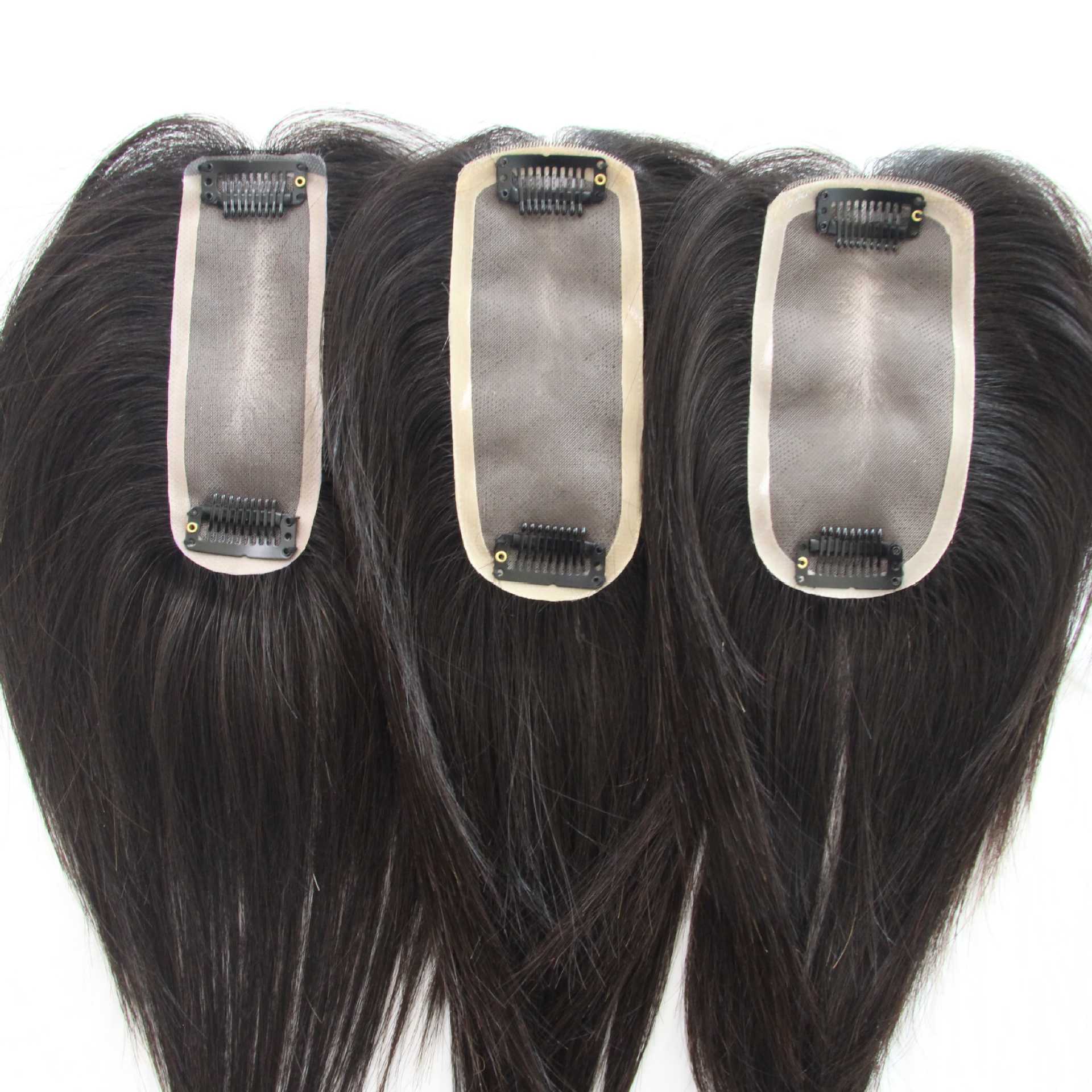 Echthaar Haarteil Mit Pony Zur Abdeckung Von Grauem Haar Volumen_voghion.com