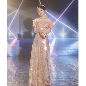 Pink Birthday Graduation Adult Gift Art Exam Sequin Dress