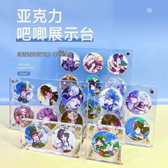 アクリル透明バジカードブリックスターアニメバッジディスプレイスタンド9マス格子4マス格子穀物収納ボックス