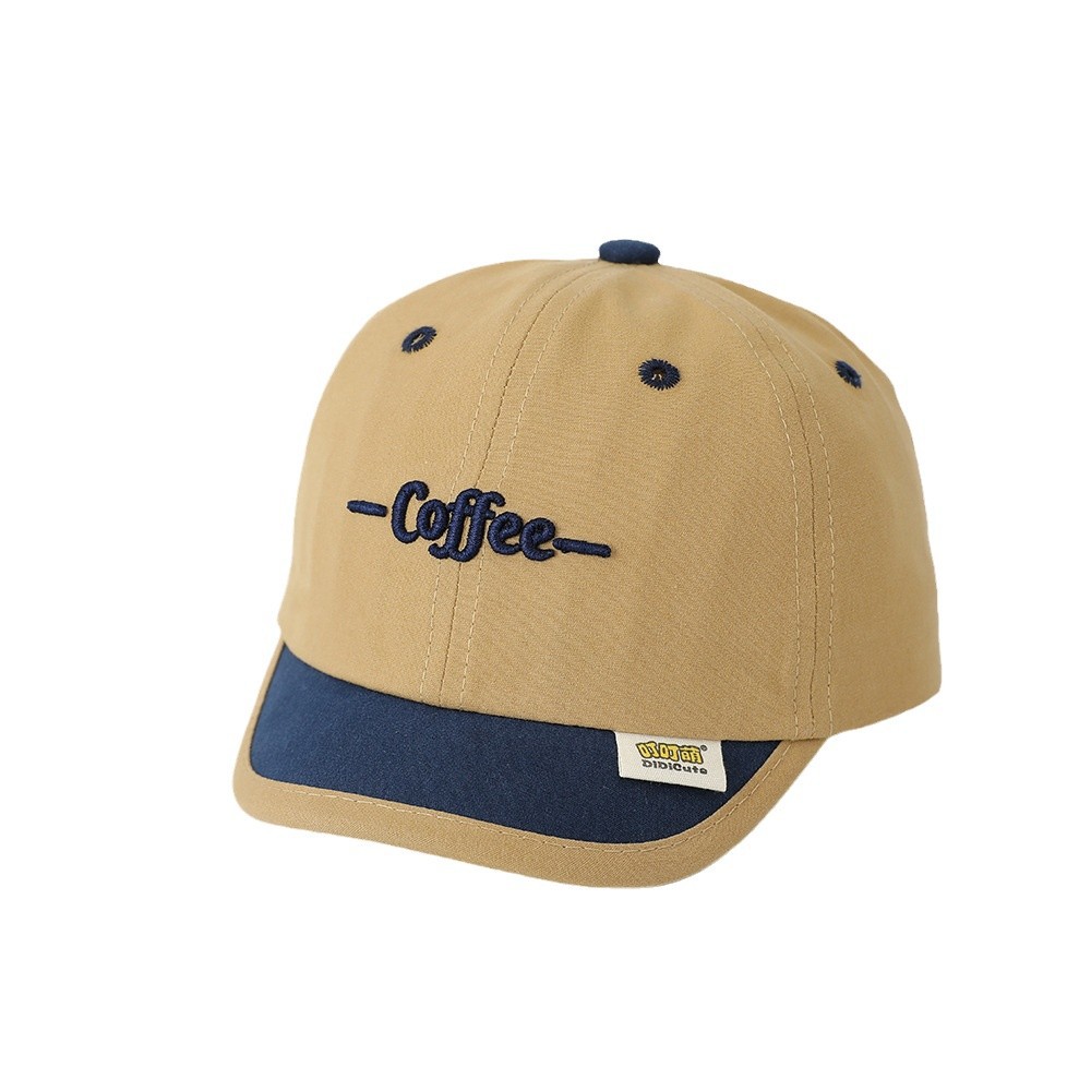 Primavera nuevo sombrero de niños bordado letras sombrero de béisbol sombrero de borde corto sombrero de boca de pato sombrero de bebé para hombres y mujeres sombrero de sombrero