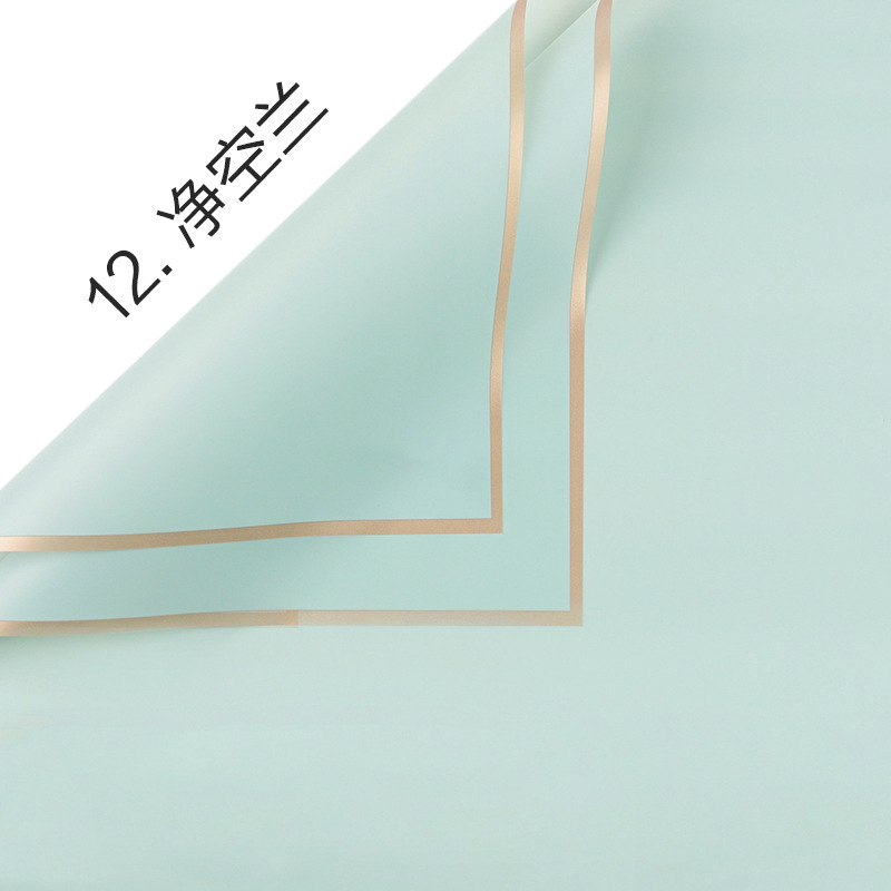 Película de gelatina Papel de embalaje impermeable al por mayor Material de embalaje de ramo de sensación de alta calidad Arte floral Phnom Penh Papel de embalaje de flores mate