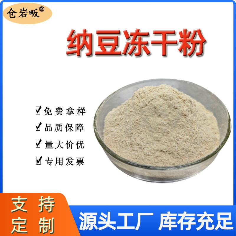 纳豆冻干粉固态发酵适配复方红曲地龙蛋白益生菌高活性纳豆激酶