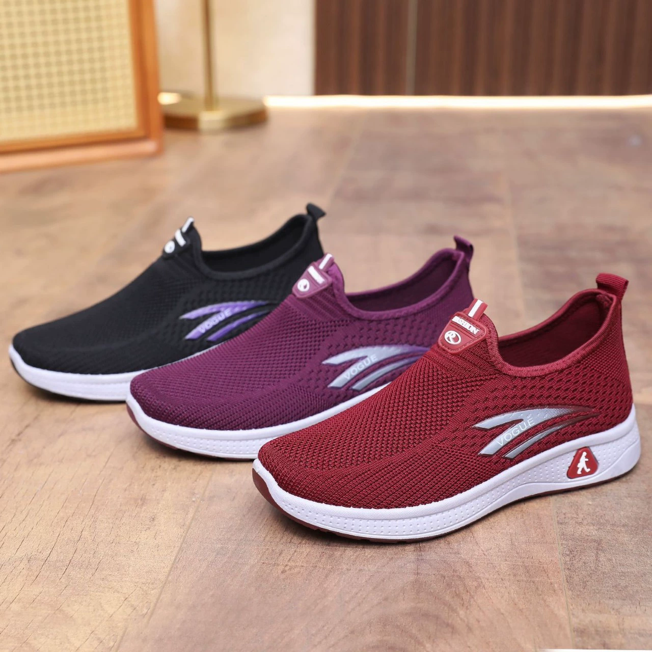 Тканевая обувь Old Beijing, Женская Однослойная обувь, летающая тканая поверхность, прогулочная женская обувь без шнуровки, обувь для мам, Повседневные кроссовки с нескользящей мягкой подошвой