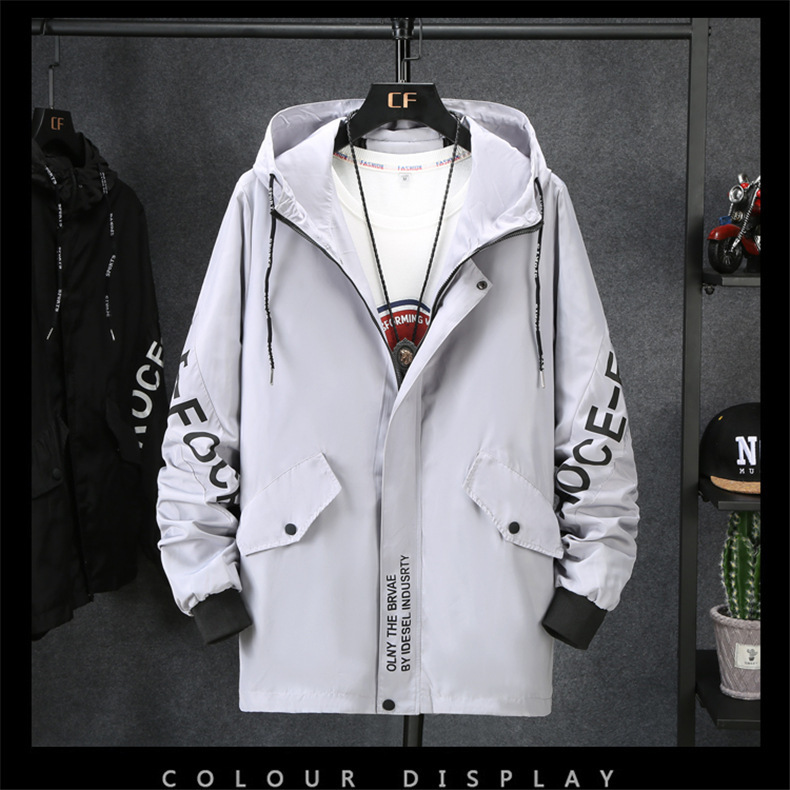 Männerkleeder Casual Jacket Männer Sport Eenfaarfjacket Veraarbechtung_voghion.com