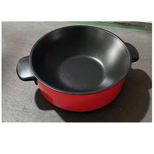 Electric Cooking Pot Cross-Border Thai Red Pot Electric Wok Electric Hot Pot Electric Wok Multi-Function 12inch Burmese Red Pot