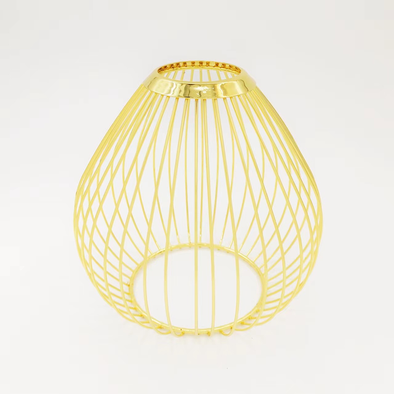 Moda y moda retro alambre de hierro forjado iluminación malla hueca estilo industrial hogar simple cubierta de lámpara de hierro forjado