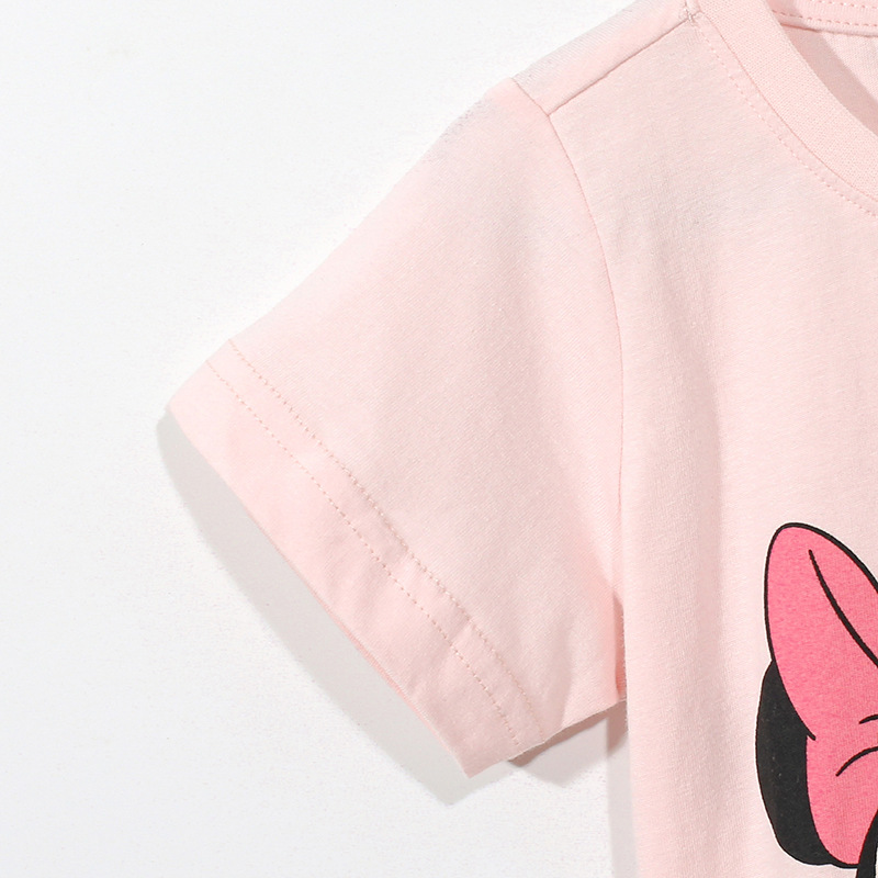 JOJOBEBE marca europea y americana ropa para niños verano nuevos niños Camiseta cuello redondo manga corta impresa de dibujos animados niños Camiseta de algodón