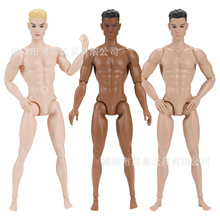 外销跨境6分多关节男人健身模特娃娃素体BJD肌肉健美体操男模素材