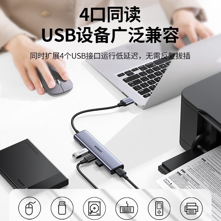 Greenlink USB 拡張ドックプラグ マルチポートセット ディストリビューター typec 延長ケーブル ハブ 3.0 電源付き外部 U ディスク|undefined