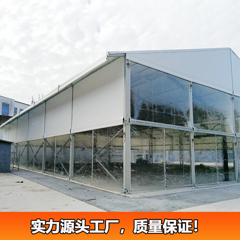 户外篮球场帐篷多功能铝合金体育篷房装配式人字顶球馆德国大棚厂