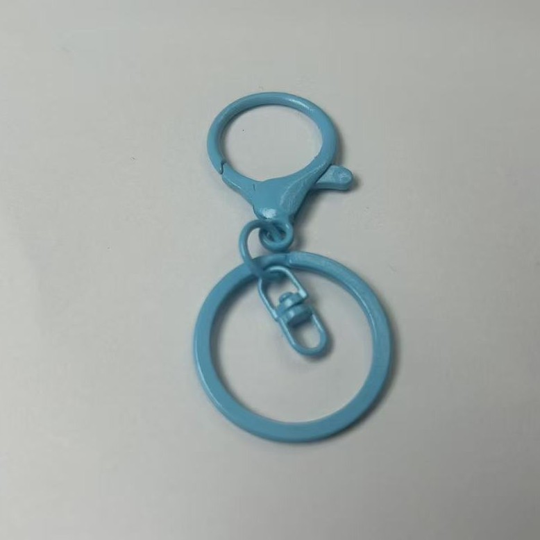 20色任选彩色锌合金烤漆圆龙虾扣diy手工配件挂饰三件套龙虾扣批