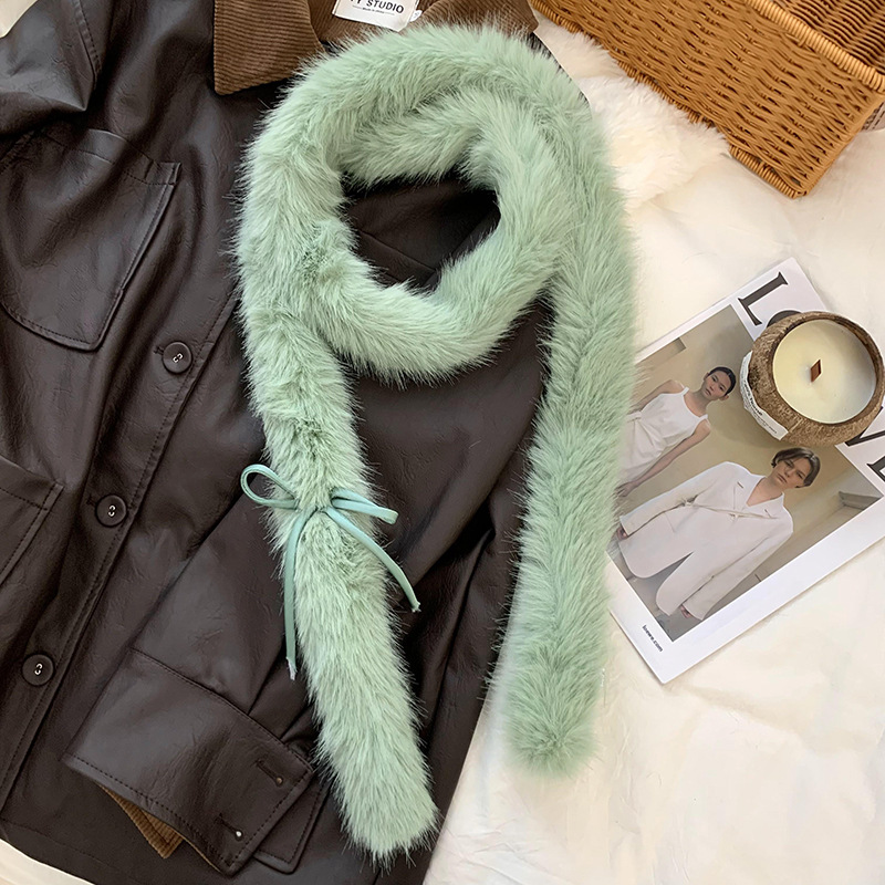 Bufandas femeninas de imitación de cabello de cabello