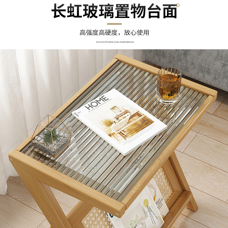 Mesa de té Luz de lujo pequeño apartamento mesa pequeña sala de té Mesa de té móvil sala de estar hogar simple moderno sofá mesa auxiliar