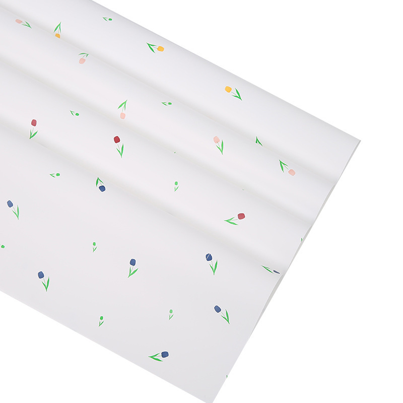 Flores de nuevo producto de papel de embalaje floral de dos colores florista paquete de flores de papel de embalaje de regalos materiales de embalaje