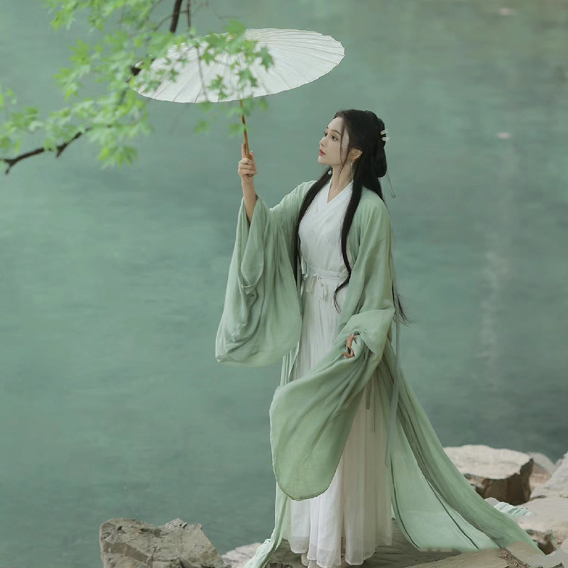 Adult Hanfu for Women 2025 New Style Wei and Jin Dynasty Ancient Costume Cool Fairy-Like Ancient Style Large-Sleeved Dance Performance Outfit with Phoenix Design