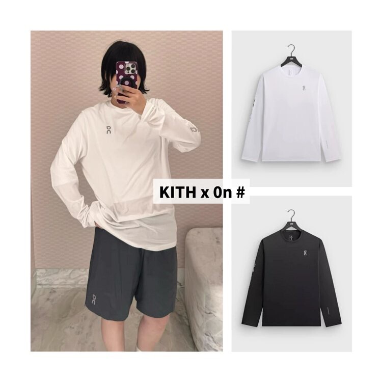 Long-Sleeved | Born for Sports Kith X 0N Collaboration 3m Reflective Lightweight Quick-Drying Sports Long-Sleeved T-Shirt Long-Sleeved | Born for Sports Kith X 0N Collaboration 3m Reflective Lightweight Quick-Drying Sports Long-Sleeved T-Shirt