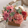 6 Fork Sxyn Peony Bouquet European and American Retro Simulation Flower Hibiscus Rose Flowers Home Decoration Marriage