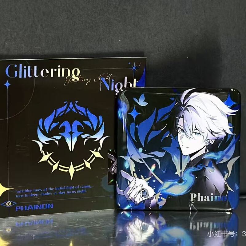 In-Stock Dark Night Streamer · Bai Er Wan Di Self-Made Square Backpack Pendant Anime Merchandise