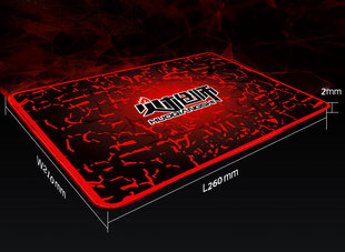 Fire Red K6 Office E-Sports Game Mouse Pad 21*26 Thickeneded Edge Computer Desk Pad