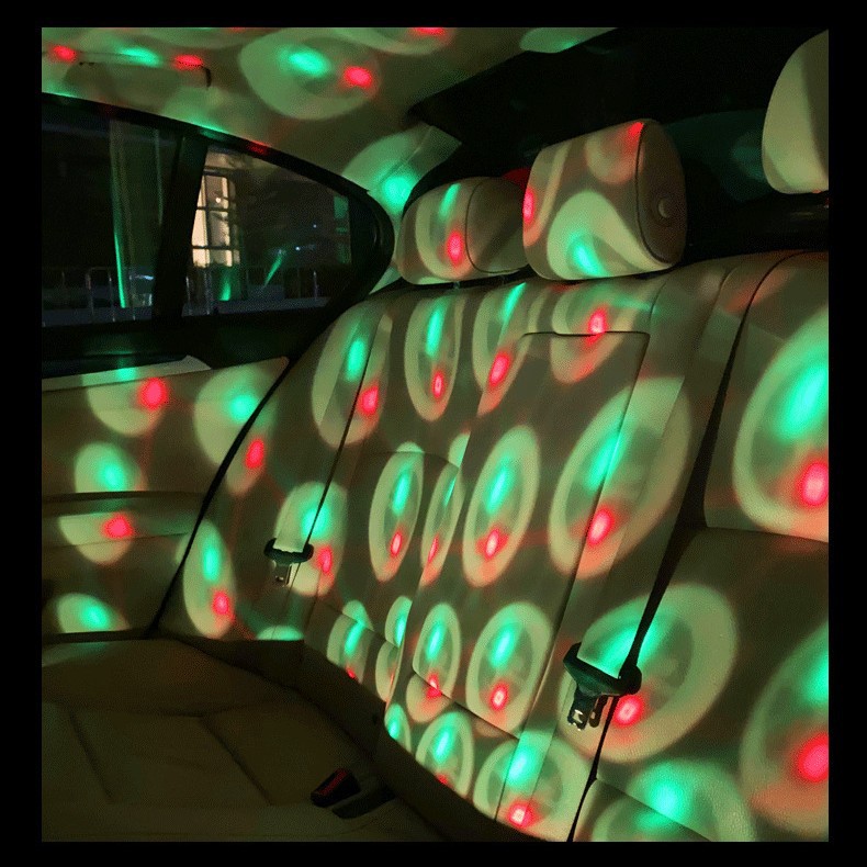 LED colorful lights, lamp with projector, small mobile phone 4