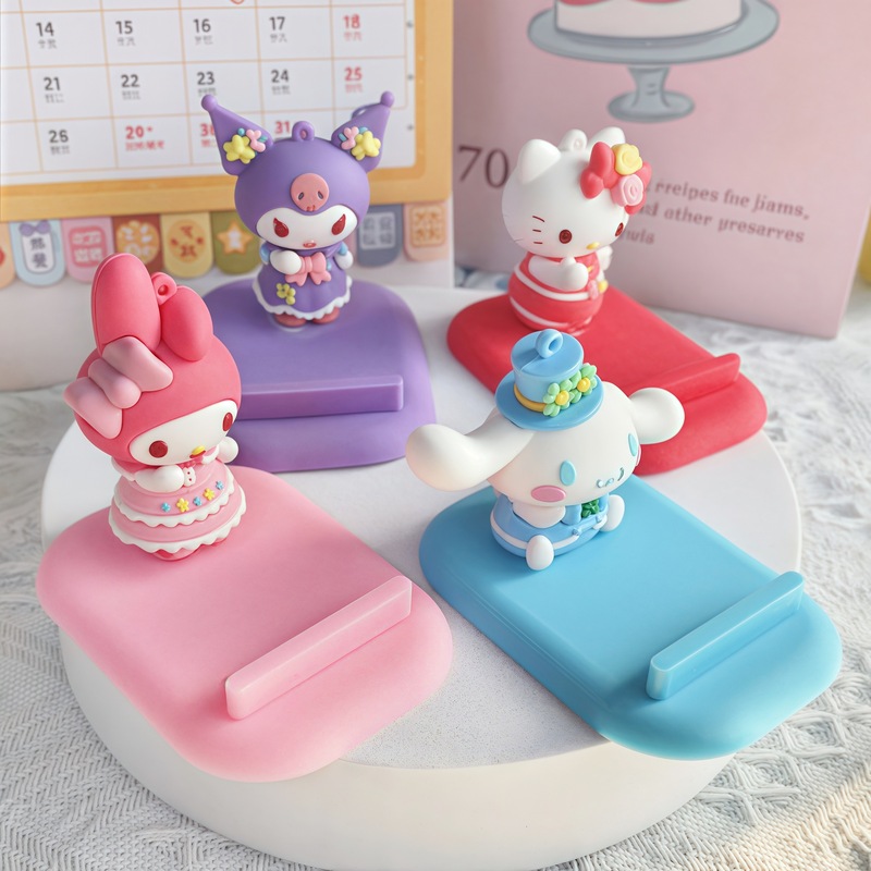 かわいい花の季節のサンリオの怠け者のスタンドのデスクトップの置物のアイデアの子供機のブラインドの箱の越境の小さい贈り物の卸売り|undefined