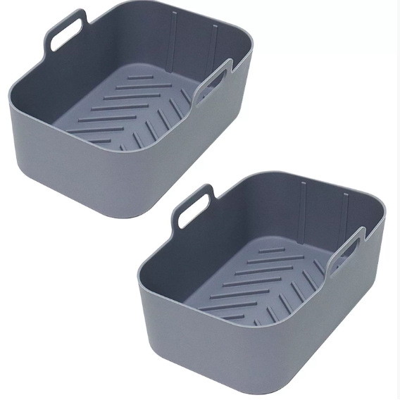 Hot horno silicona aire freidora bandeja de pizza horneado bandeja de horneado mano matriz de horneado