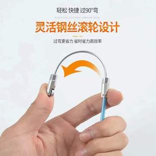 Thread wire threader electrician pull wire artifact three strands of flower line tunnel pipe wire spring wire threader wall thread