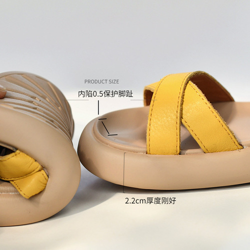 Children's waterproof sports shoes for boys and girls Roman leather super soft beach shoes non-slip anti-kick summer breathable mesh