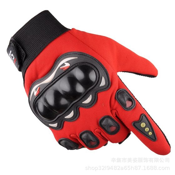 Motorcycle Motorcycle Protective Full-finger Gloves Men's Protective Knight Long-finger Outdoor Sports Breathable Half-finger Men's All Year Round