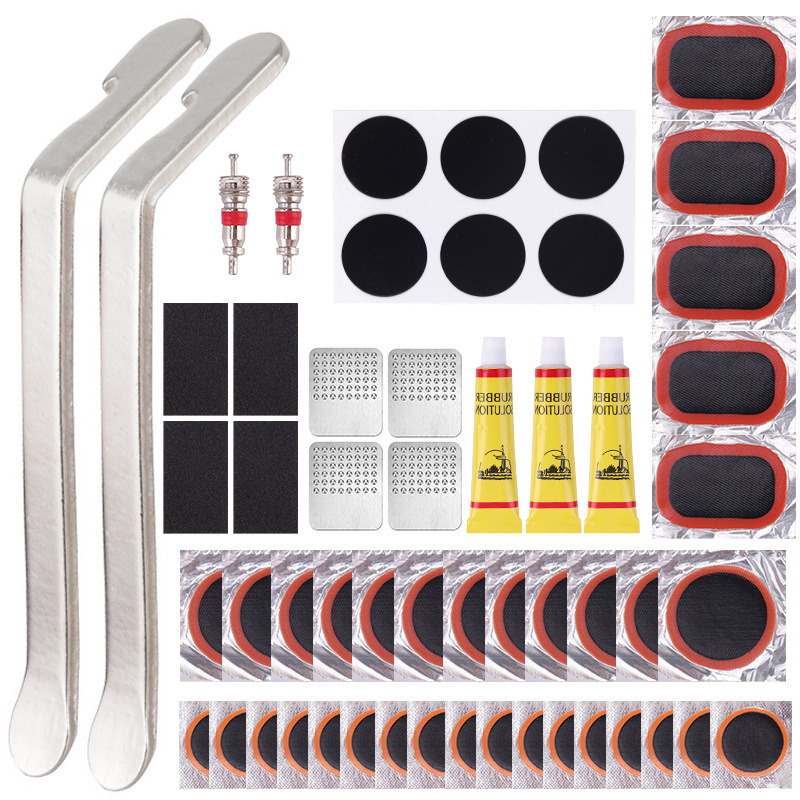 Bicycle cold rubber tire pry bar quick tire repair tool suit glue-free tire repair tool box