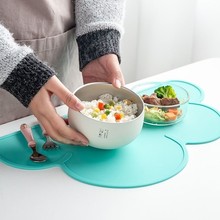 厂家直销云朵硅胶垫 创意儿童餐垫 防溢桌垫宝宝移动台垫宠物用品