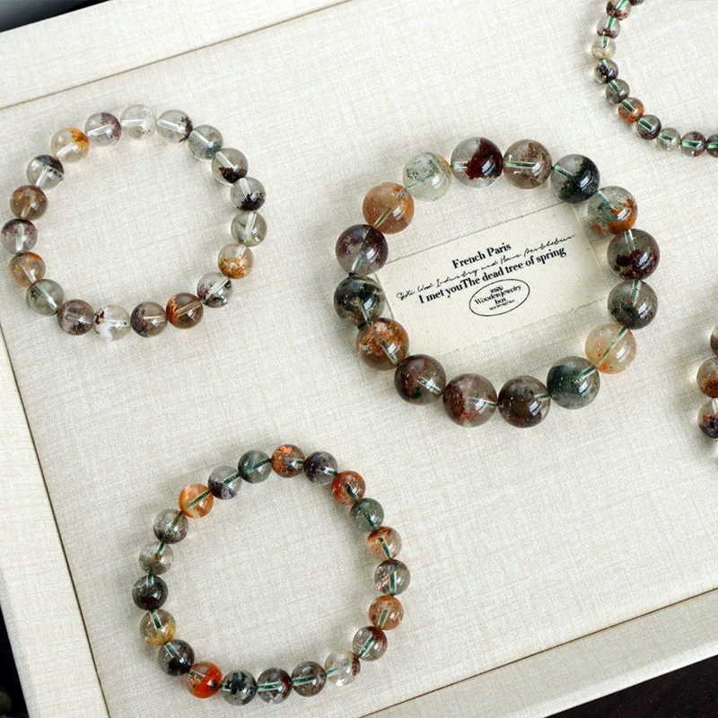 Натуральный браслет-призрак Four Seasons Прозрачный цветной браслет Four Seasons Ghost Cornucopia Crystal Производитель оптом