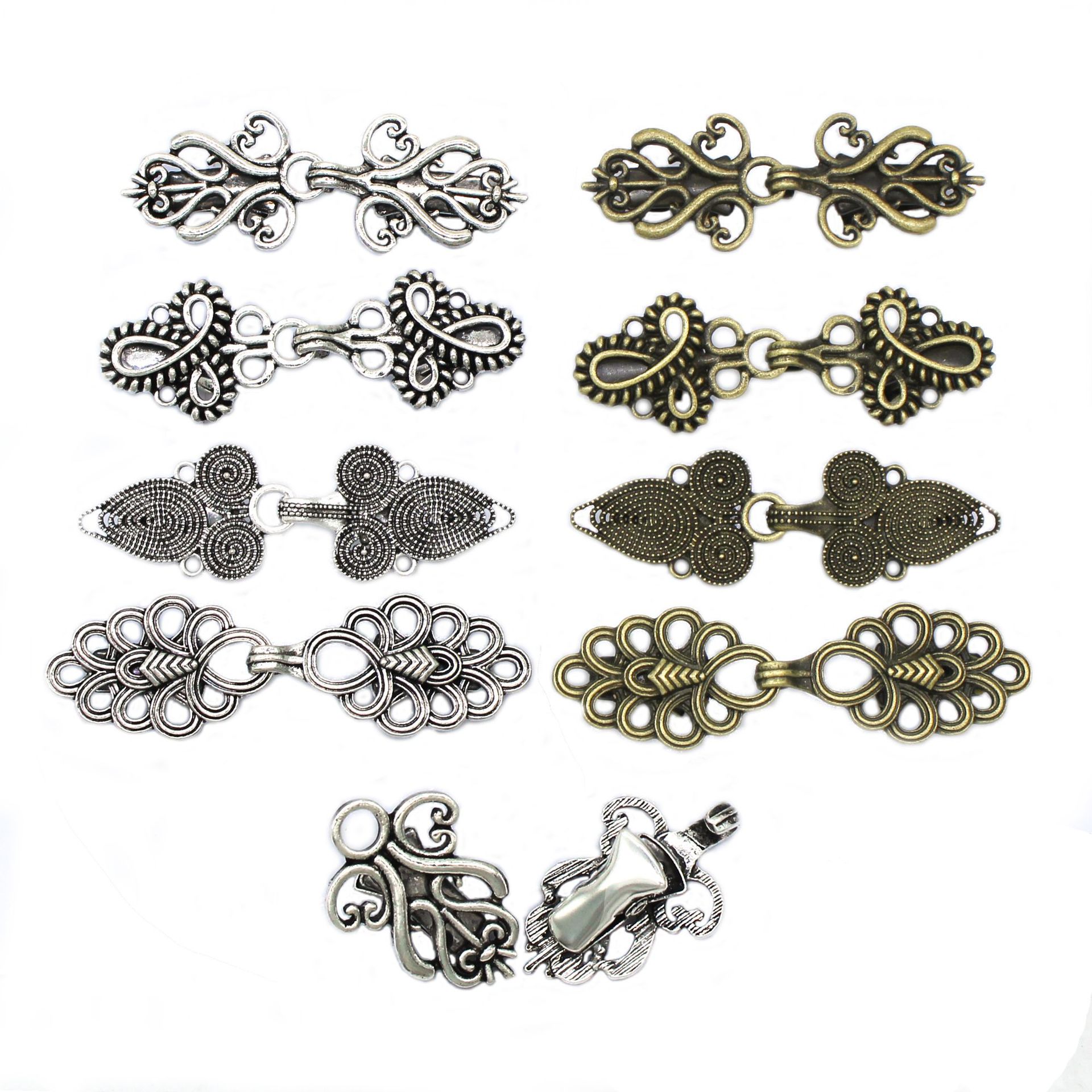 歐美新款毛衣圍巾夾簡約鏤空大衣扣披肩衣領夾多功能合金斗篷對扣