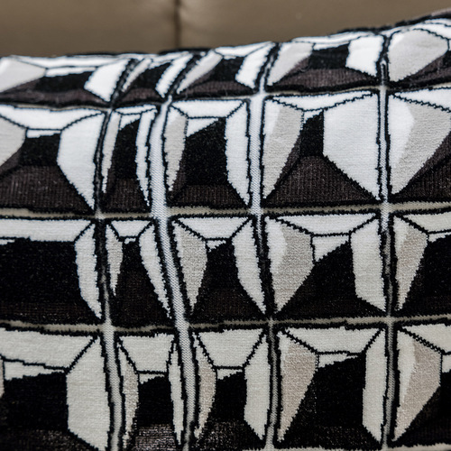 Light luxury black and white sofa pillow case ins style modern simple living room soft jacquard cushion sofa bed cushion