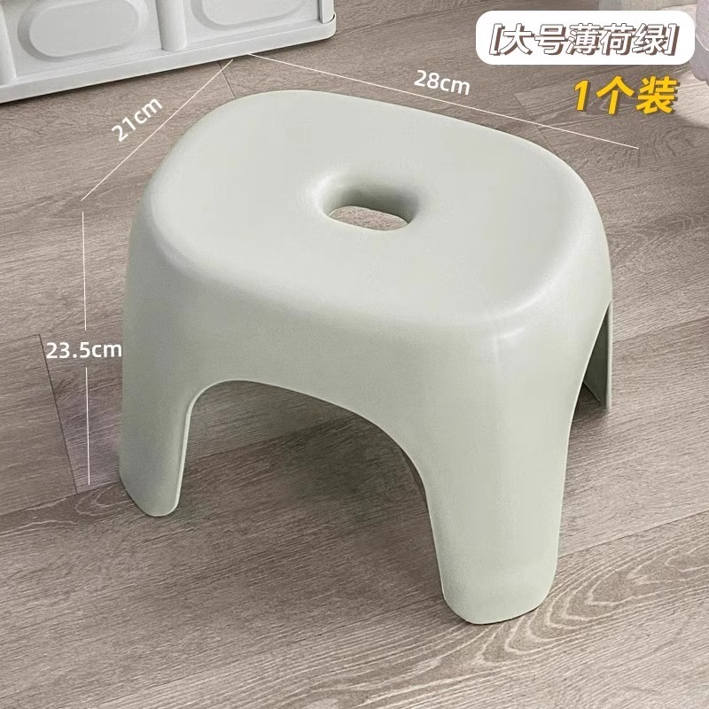 小さなスツール家庭用プラスチック肥厚リビングルームコーヒーテーブルベンチ子供用バスルームバススツールバスルーム靴交換椅子|undefined