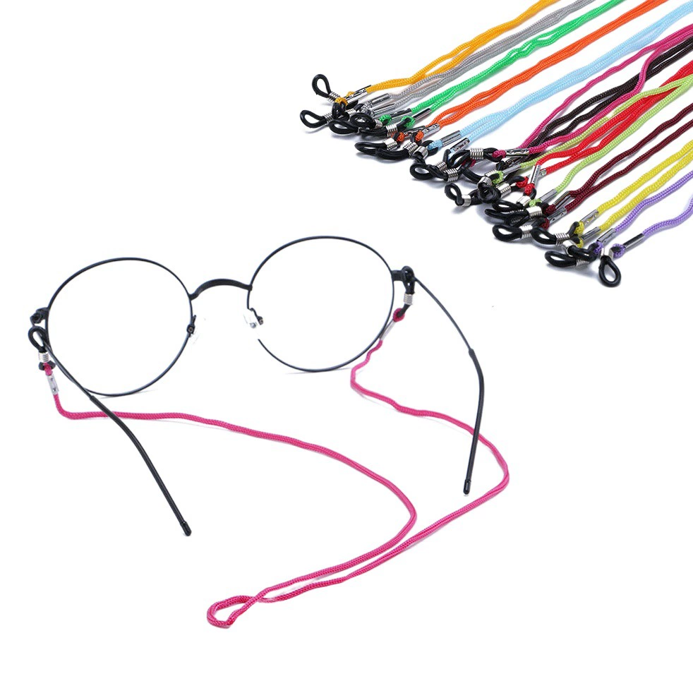 Новые нейлоновые очки веревка Модные солнцезащитные очки цепочка очки для чтения Нескользящие очки веревка цвет зеркало веревка анти-потерянный